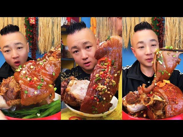 ASMR MUKBANG|BRAISED PORK KNUCKLE| BONELESS PORK KNUCKLE| PORK NOODLES |자이언트 돼지고기 너클|Mukbang|먹방