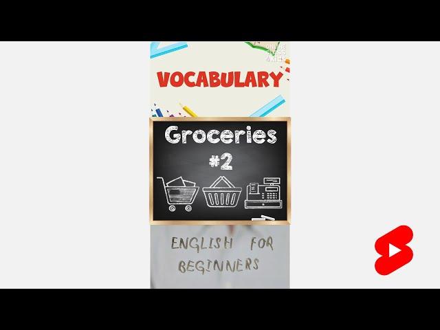 Grocery Store Vocabulary |Shopping at the Grocery Store | Learn English at the Grocery Store #shorts