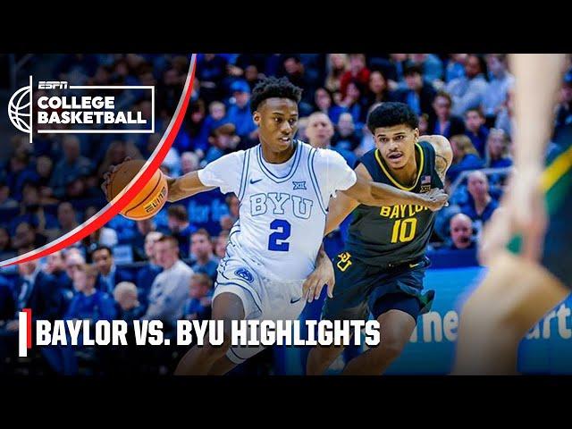 TOP 25 UPSET  Baylor Bears vs. BYU Cougars | Full Game Highlights | ESPN College Basketball