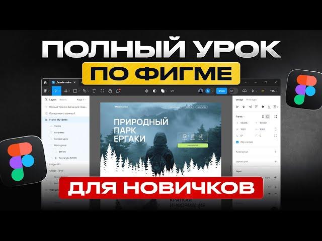 Как сделать дизайн сайта в Figma | Фигма с нуля для начинающих (2025 UX UI)