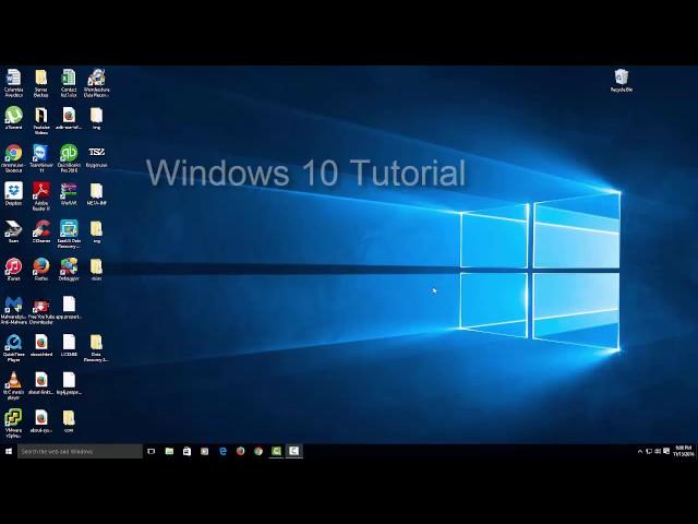 Windows 10 for beginners Tutorial Part 1