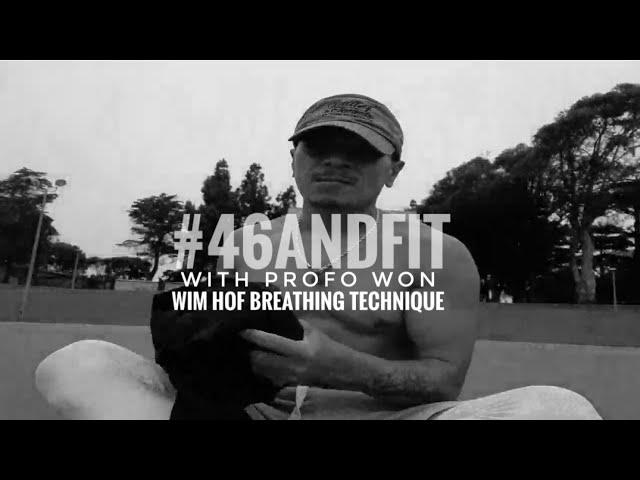 #46andfit Profo Won practicing Wim Hof breathing technique #wimhof