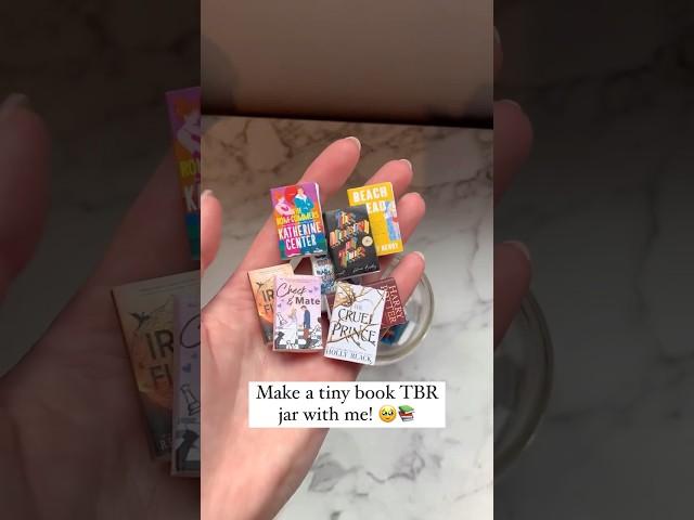 MINI BOOKS TBR JAR!!  I’ve been wanting to do this for so long and I LOVE how it turned out!!