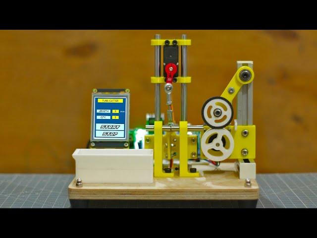 DIY Arduino based Heat shrink Tube cutting Machine | Arduino project