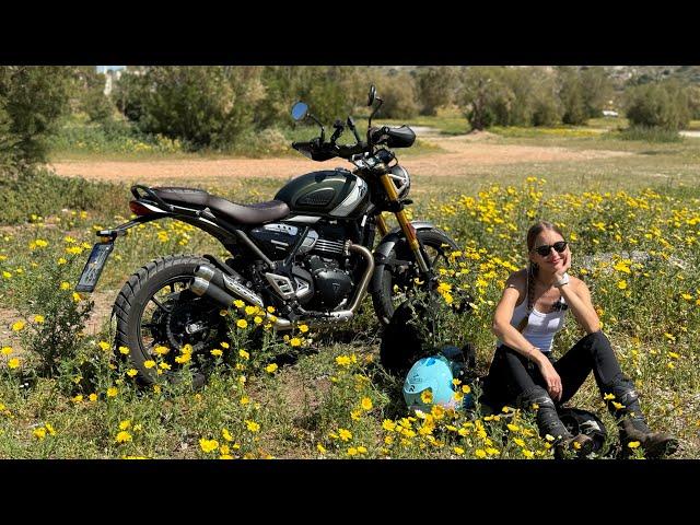 Triumph Scrambler 400 X Review/ Dominika Rides