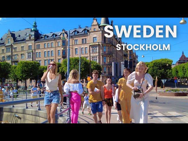 4K Sweden Summer Walk   Most Upscale Areas of Stockholm | Östermalm, Stureplan & Strandvägen