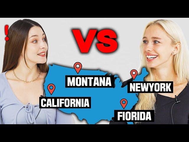 American Accents Differences! Northern vs Southern (US States' Accent)