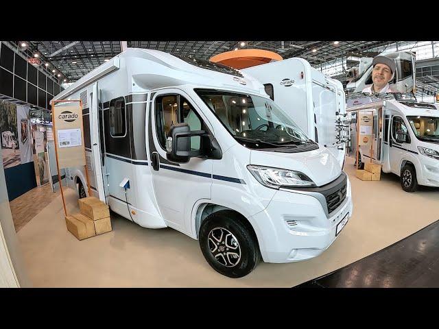 Carado T457 Pro + T 457 (Hymer group) RV Camper Van Fiat Camping car walkaround and interior V2383