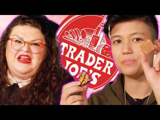 Kristin And Jen Try Every Trader Joe's Snack Bar | Kitchen & Jorn