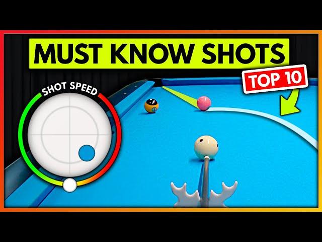 TOP 10 MOST COMMON Shots You MUST Know & How To EXECUTE Them