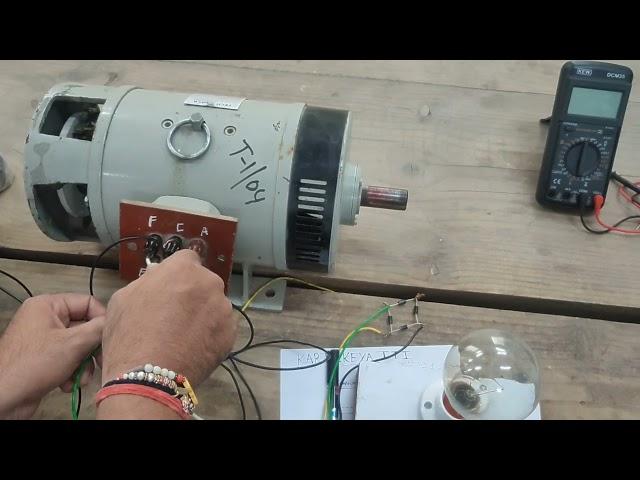 DC COMPOUND MOTOR CONNECT WITH 4 POINT STARTER# DC कंपाउंड मोटर को 4 पॉइंट स्टार्टर के साथ चलना।