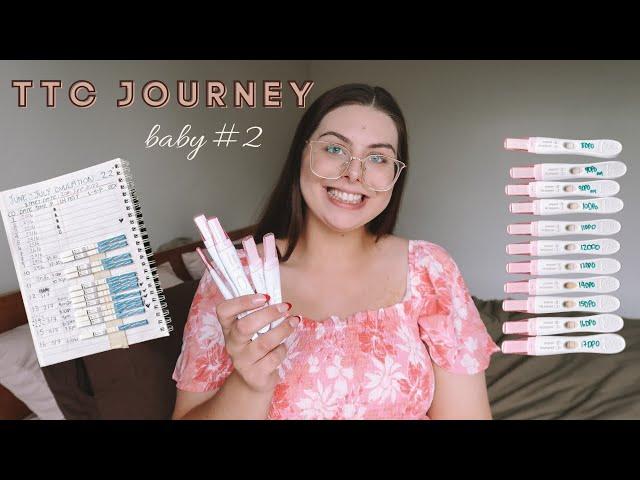 OUR TTC JOURNEY - Trying to Conceive Baby #2 | Ovulation Tracking & Pregnancy Test Line Progression