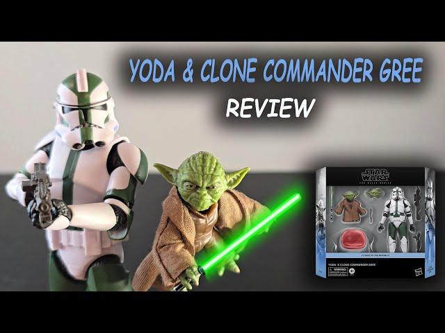 Yoda & Clone Commander Gree (Star Wars Black Series) - REVIEW (Clones of the Republic 2-pack)