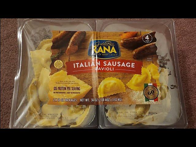 Costco Sale Item Review Giovanni RANA Italian Sausage Ravioli Taste Test