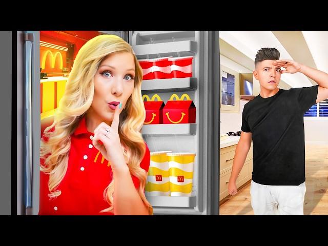 I Built a SECRET McDonald’s in My Room!