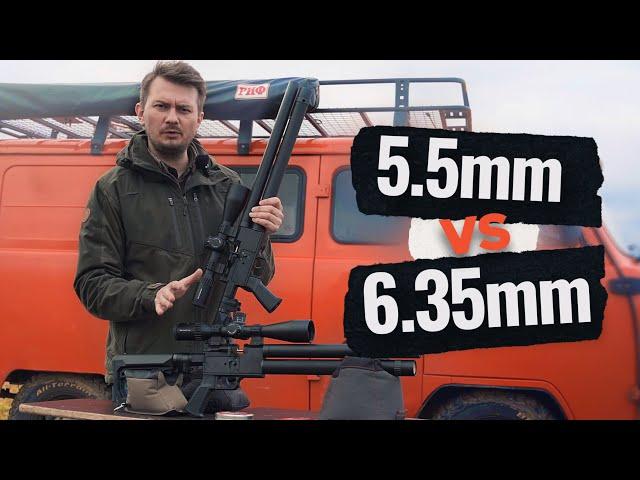 КАКОЙ КАЛИБР ВЫБРАТЬ НА PCP? 5,5 или 6,35 мм? ВИНТОВКИ STORM MINIGUN / ОБЗОР VECTOR CONTINENTAL