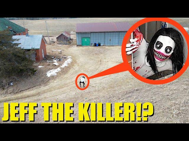 drone catches Jeff the Killer at secret hideout (we found him!)