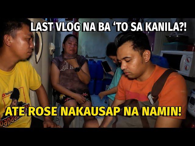 ATE ROSE" LAST VLOG NA BA 'TO SA KANILA?!