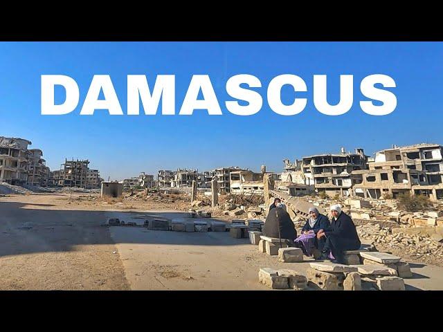 Damascus, Driving in "Yarmouk Camp" District, Syria 2024 | مخيم اليرموك