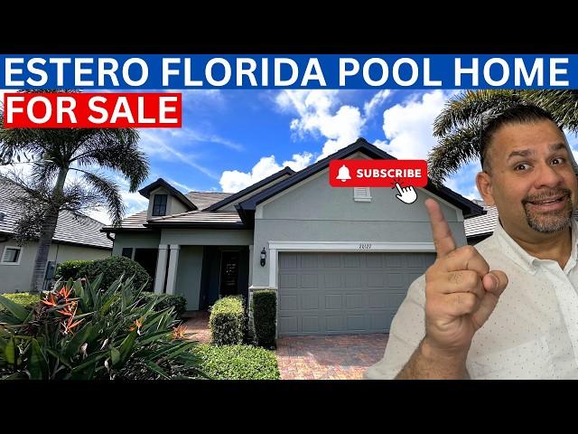 Homes For Sale In Estero Florida with pool on the Lake  | Corkscrew Shores Estero FL