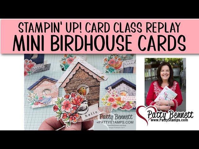 Mini Cards: Stampin' Up! Country Birdhouse with Stampin Blend coloring