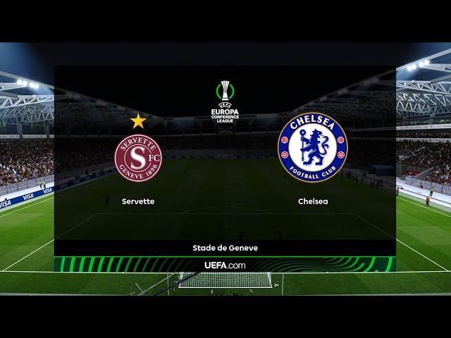 Servette vs Chelsea | Stade de Geneve | 2024-25 UEFA Europa Conference League | PES 2021