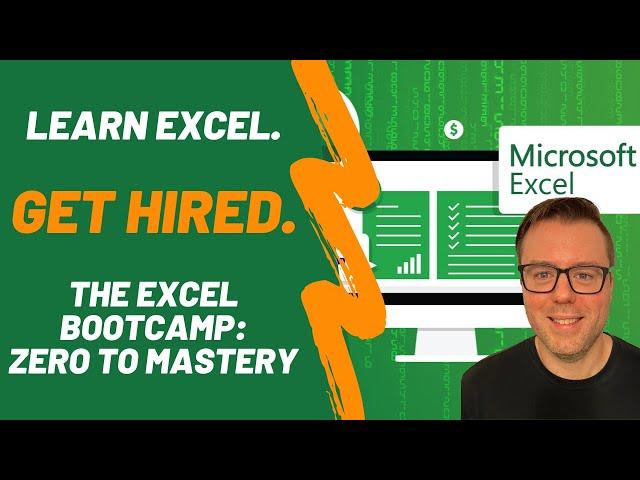 Learn Excel. Get Hired. | The Excel Bootcamp: Zero to Mastery