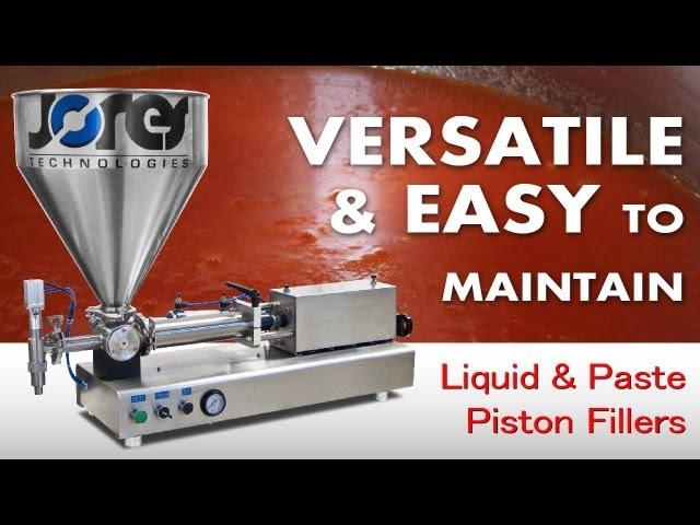 How Liquid and Paste Piston Fillers Work - High Accuracy Volumetric Piston Filler JORESTECH