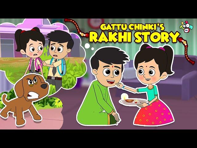 Gattu Chinki's Rakhi Story | Raksha Bandhan Special | English Cartoon | Moral Stories | PunToon Kids