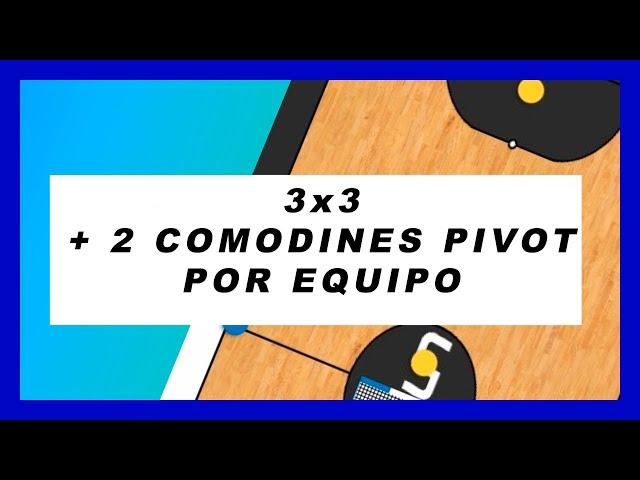 FUTSAL/ejercicio 3X3 + 2 COMODINES PIVOT