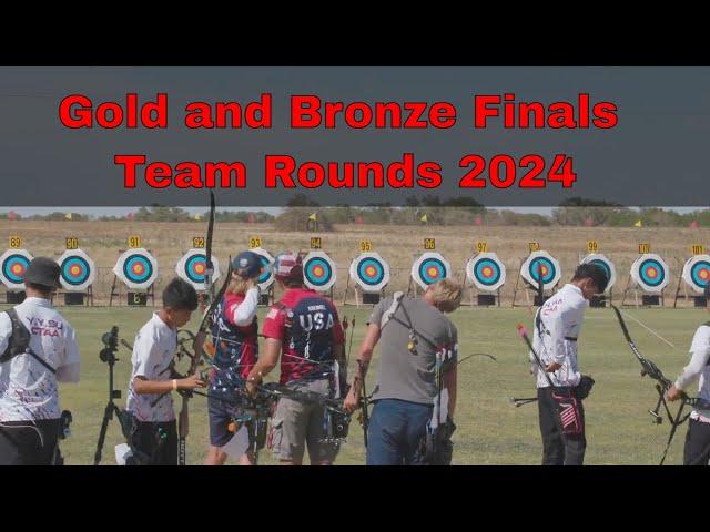 Gold and Bronze Finals Team Rounds Tuck Fexas vs 3” Average USA Archery Outdoor Nationals 2024