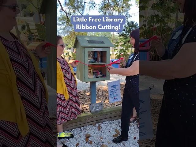 We Are Official! Little Free Library Ribbon Cutting