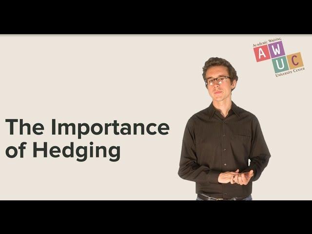 Hedging in Academic Writing