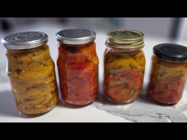 ROASTED AND PEELED PEPPERS IN OIL: how to preserve peppers without the risk of BOTULINO