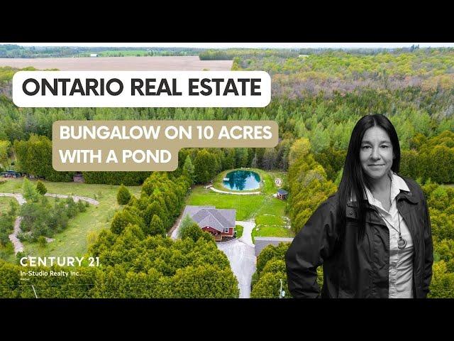 Bungalow with 10 Acres & Pond | 495190 Traverston Road, West Grey, ON | Grey Bruce Real Estate