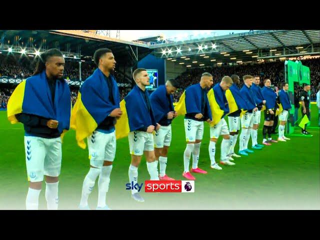 Everton and Man City unite to show support to Ukraine