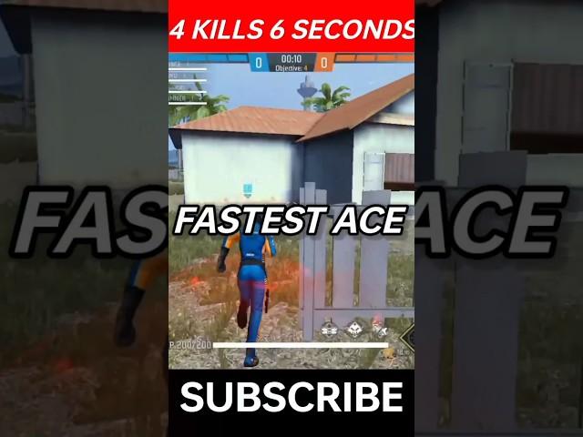 FASTEST ACE EVER  Squad Wipe Out In seconds #shorts #ytshorts