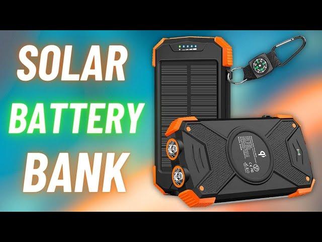 BLAVOR Solar Battery Pack // Qi Wireless Charging BUILT IN! // Perfect Emergency Backup Battery? 