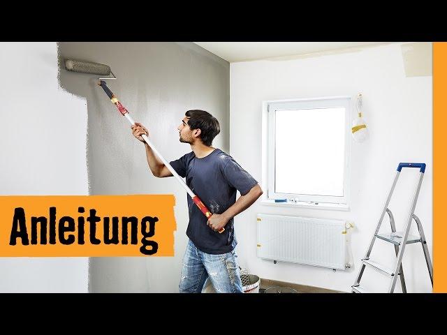 Wände streichen | HORNBACH Meisterschmiede