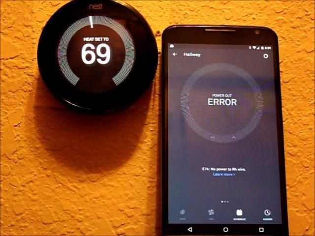 Nest Learning Thermostat Failure or Bug? (Sporadic E73/E74 Errors)