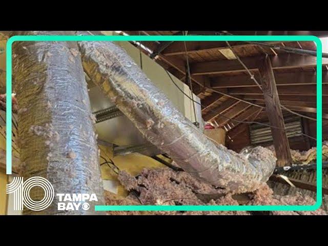 Tampa family's home collapses after roofers began storm-related repairs