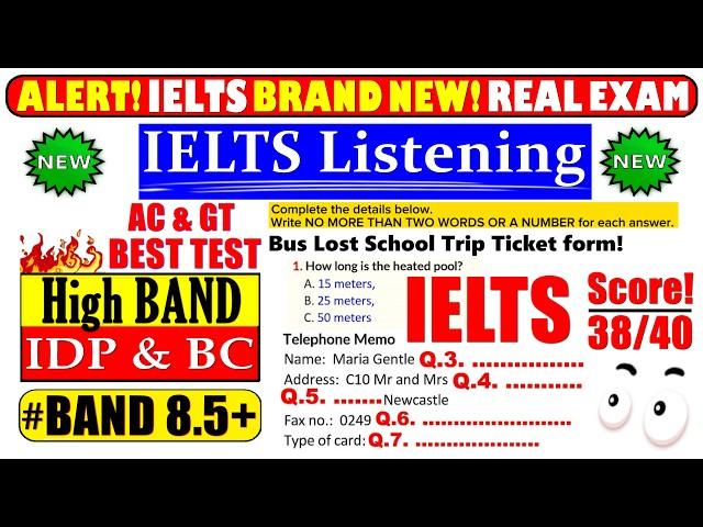 IELTS LISTENING PRACTICE TEST 2024 WITH ANSWERS | 16.09.2024