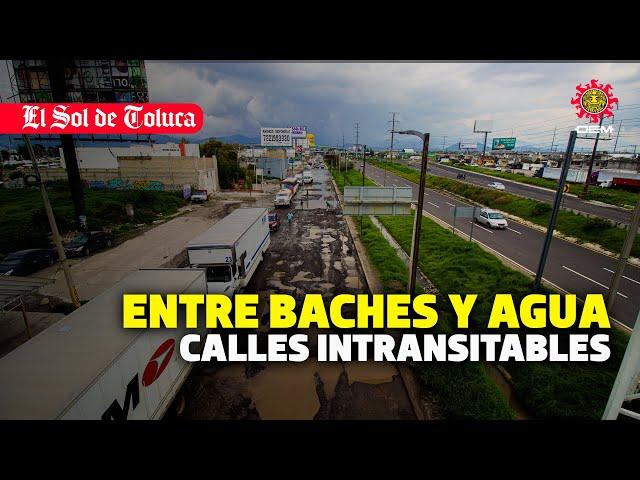 CALLES INTRANSITABLES #estadodemexico #toluca #baches