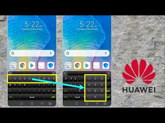 Change Number Position on Keyboard in Huawei