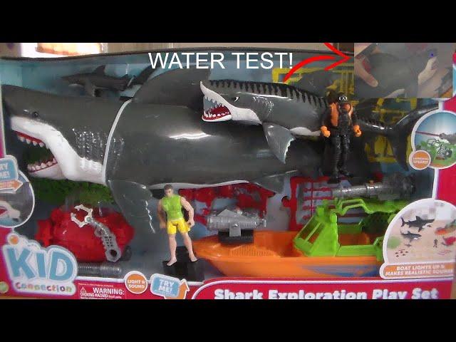 Kid Connection SHARK EXPLORATION PLAY SET WORKS IN WATER TOY REVIEW!