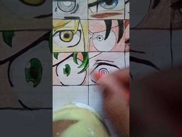 anime eyes drawing challenge part 11 please subscribe #viral #drawing #art