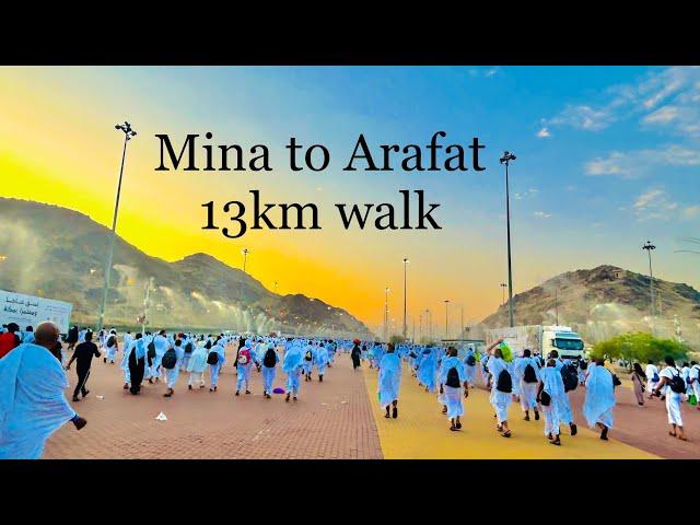 Mina to Arafat 13km walk | Hajj 2023