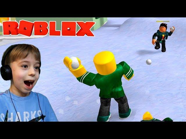 Снежки в ROBLOX - почти CS:GO!  РОБЛОКС летсплей