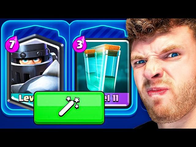 ZAUBERSTAB BAUT 1 STUNDE LANG MEINE DECKS... (Katastrophe) | Clash Royale Deutsch