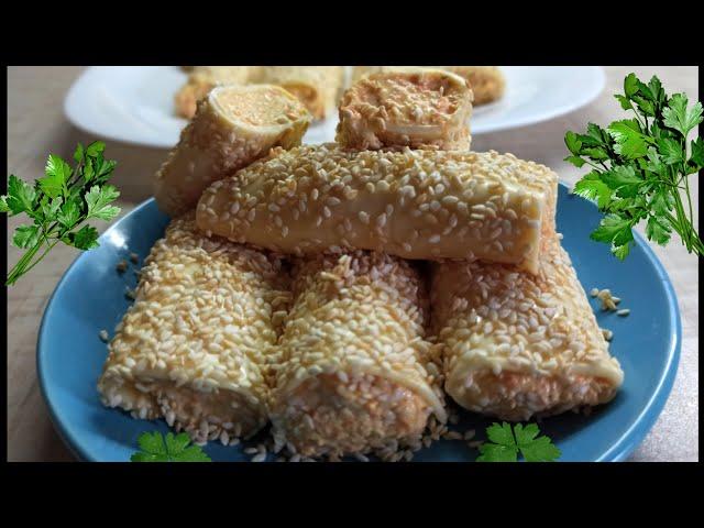 Сырная закуска. Сырные рулетики с плавленым сыром.Закусочные рулетики.